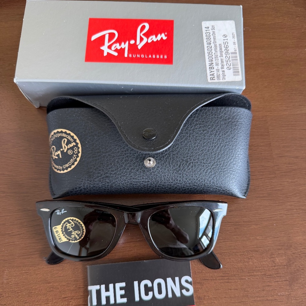 Ray-Ban RB2140 Original Wayfarer Classic Polarized Tortoise Green